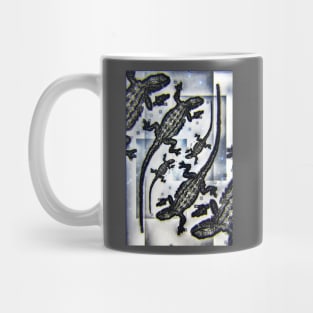 Blue Lizards Mug